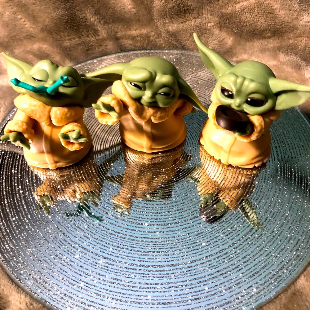 Set of 3 Mandalorian Bounty hunter collection The Child 💚 figures